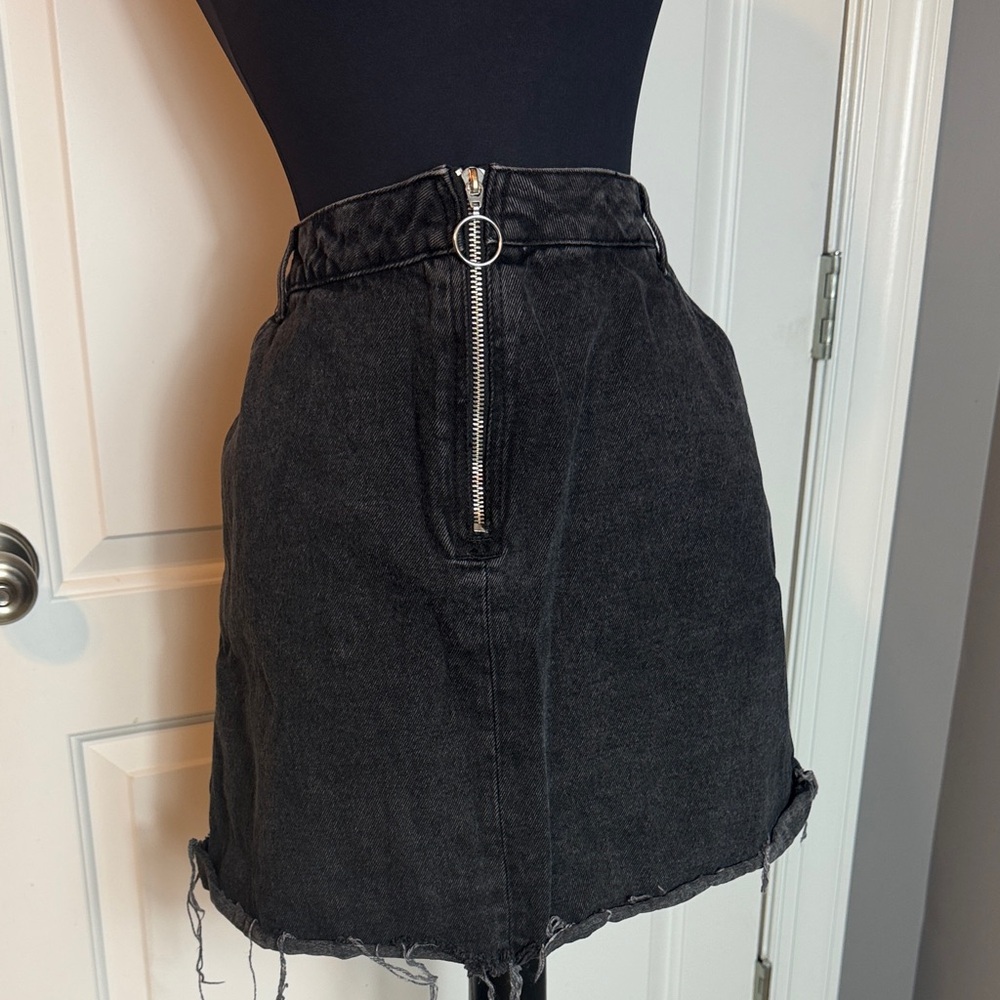 Primark Denim&Co Charcoal Denim Zipper Skirt